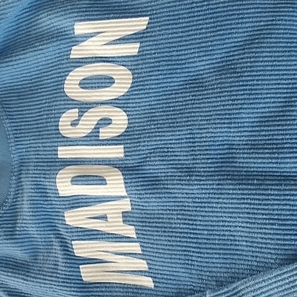 Pennant Blue MADISON Pullover Ribbed Sweatshirt M - Picture 7 of 9